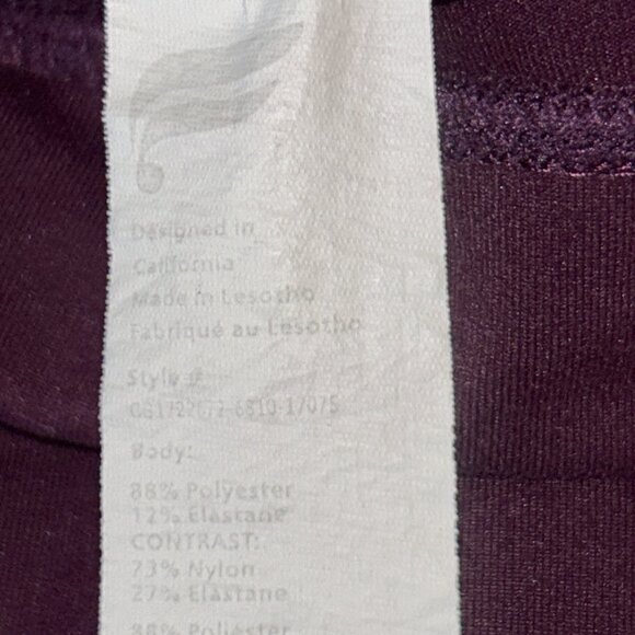 Fabletics PowerHold maroon high-waisted mesh pocketed legging 1X - Picture 6 of 7